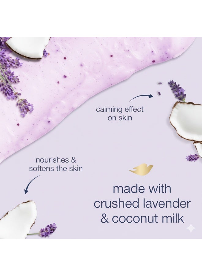 Dove Exfoliating Body Polish Crushed Lavender And Coconut Milk  Body scrub 298 g - Image 2